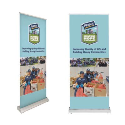Deluxe Pro Retractor Single-Sided Banner Kit - Delivering Hope