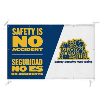 Single-Sided Indoor & Outdoor Vinyl Banner - 5 ft. x 8 ft. - Perdue Safety