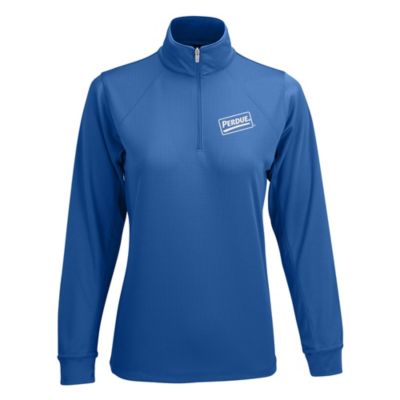 Ladies Vansport Mesh Quarter-Zip Tech Pullover