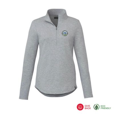 Ladies Rigi Eco Knit Quarter Zip Pullover - Niman Ranch