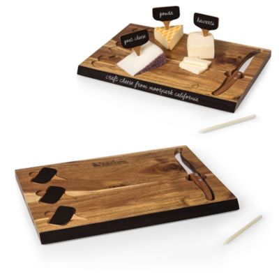Acacia Cutting Board and Cheese Tools Set