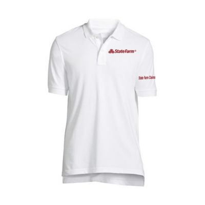Banded Short Sleeve Cotton Mesh Polo Shirt - Claims