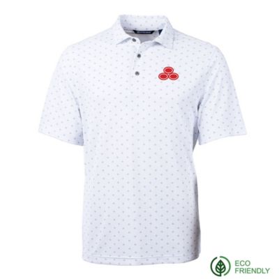 Virtue Eco Pique Tile Print Recycled Polo Shirt