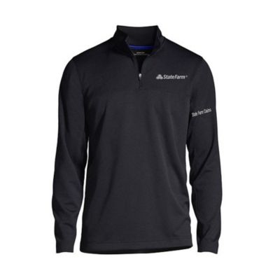 Textured Quarter Zip Pullover - Claims