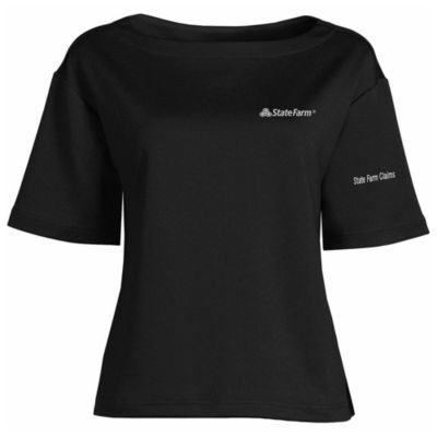 LE - Ladies Ponte Short Sleeve Shirt - Claims