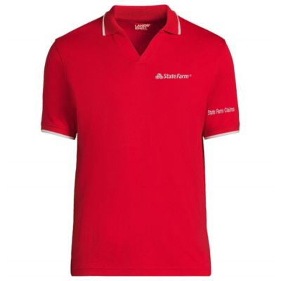 LE - Supima Short Sleeve Johnny Collar Polo Shirt - Claims