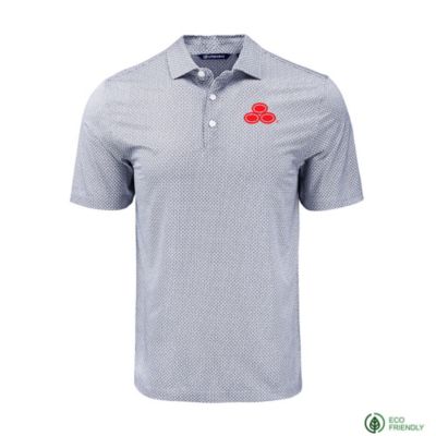 Cutter & Buck Pike Eco Diamond Dot Print Recycled Polo Shirt