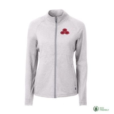 Cutter & Buck Ladies Adapt Eco Knit Heather Recycled Full Zip