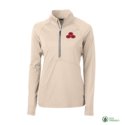 Cutter & Buck Ladies Adapt Eco Knit Stretch Recycled Half Zip Pullover