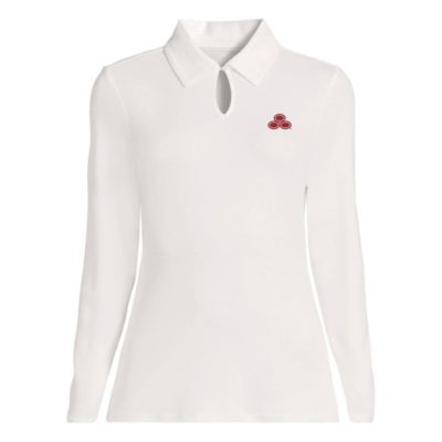 LE - Ladies Supima Micro Modal Convertable Collar Shirt - Ovals