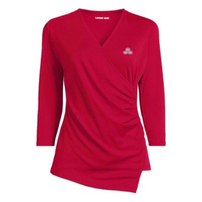 LE - Ladies Supima Micro Modal V-Neck Top - Ovals