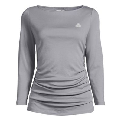 LE - Ladies Supima Micor Modal Ruched Waist Top - Ovals