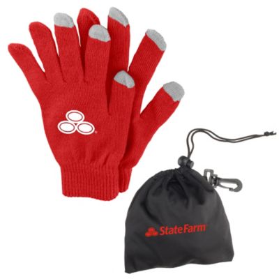 Touch Screen Gloves with Pouch (1PC)