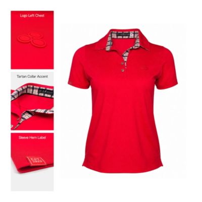Ladies Red Pique Performance Polo Shirt (1PC)