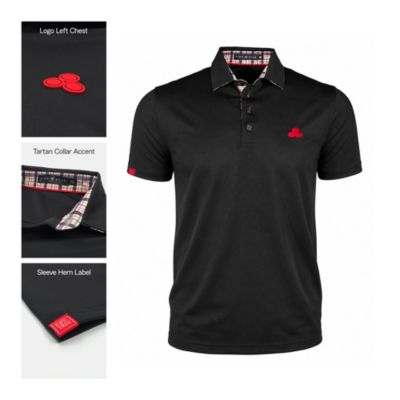 Black Pique Performance Polo Shirt (1PC)