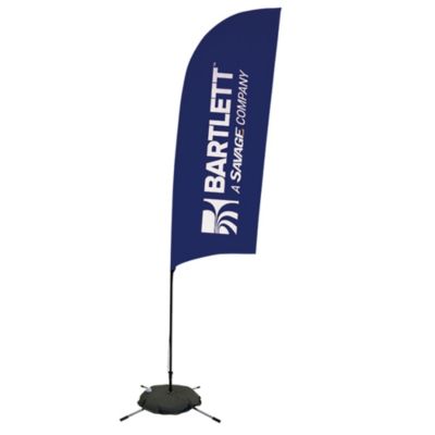 Double-Sided Razor Sail Sign Kit - 9 ft. - Bartlett