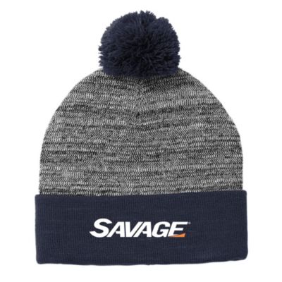 Sport-Tek Heather Pom Pom Beanie - Savage