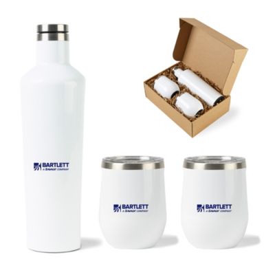 Corkcicle Canteen and Stemless Wine Cup Gift Set - Bartlett