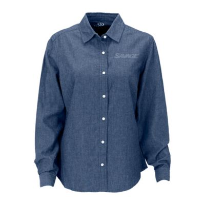 Ladies Hudson Denim Shirt - Savage