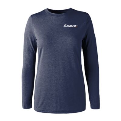 Ladies Long Sleeve Tri-Blend T-Shirt - Savage