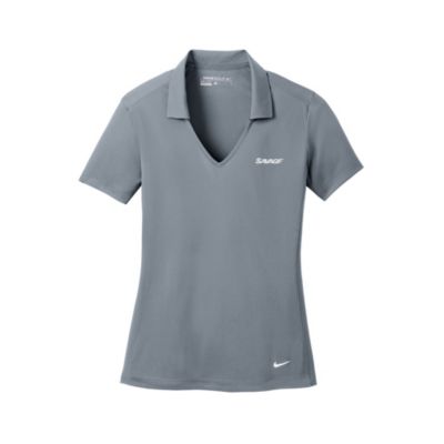 Nike Dri-FIT Ladies Vertical Mesh Polo Shirt - Savage