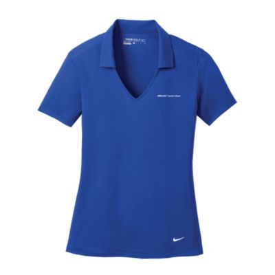 Nike Ladies Dri-FIT Vertical Mesh Polo - (1PC) - Carbon Black - While Supplies Last