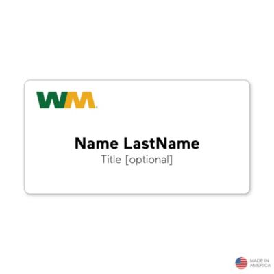 Name Badge with Magnetic Attachment - 1.5 in. x 3 in.