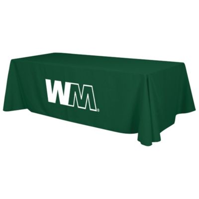 Standard Table Cloth 1 Color Imprint - 8 ft.