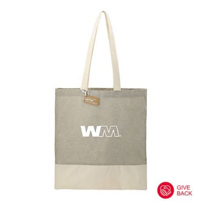 Split Recycled Cotton Twill Convention Tote