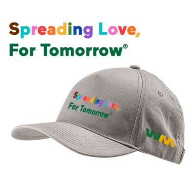 Big Accessories 5-Panel Brushed Twill Hat - Spreading Love Pride