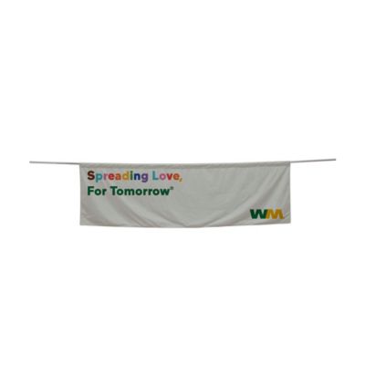Parade Banner Straight Bottom Kit - 3 ft. x 10 ft. - Spreading Love Pride
