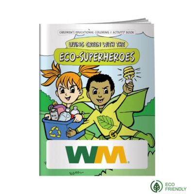 Living Green with Eco-Superheroes Coloring Book