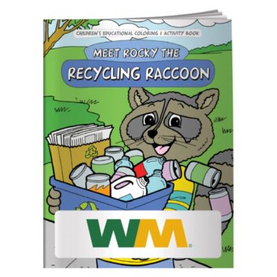 Meet Rocky the Recycling Raccoon Coloring Book