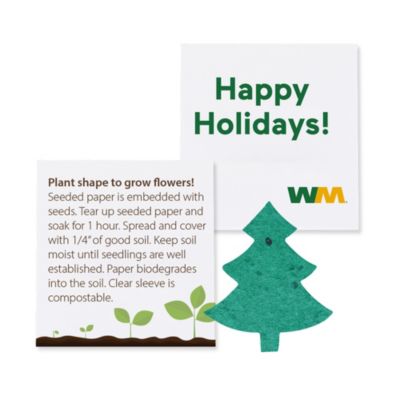 Holiday Tree Shape Seeded Paper Packet