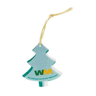 Tree Shape Seeded Paper Ornament