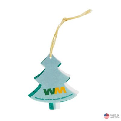 Tree Shape Seeded Paper Ornament