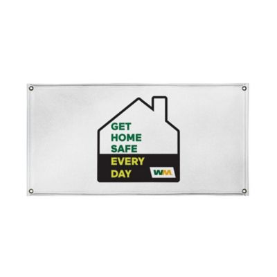 PVC-Free Banner Single-Sided - 4 ft. x 8 ft. - Get Home Safe