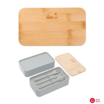 Stackable Bamboo Fiber Bento Box - Summer Safety