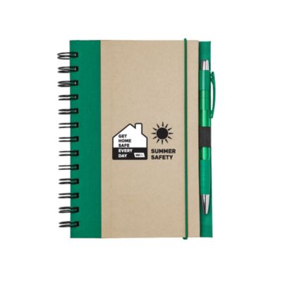 Recycled Spiral Notebook Set - 5 in. x 7 in. - Summer Safety