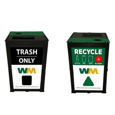 Reusable Trash and Recycle Bin Set
