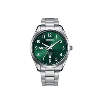 Citizen Quartz Green Dial Stainless Steel Watch