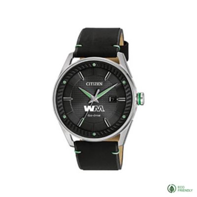 Citizen Eco-Drive Weekender Black Dial Leather Watch