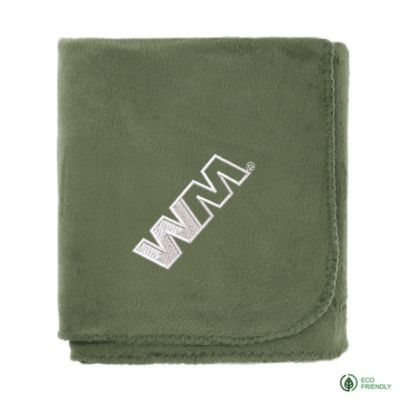 100% Recycled PET Fleece Blanket with RPET Pouch