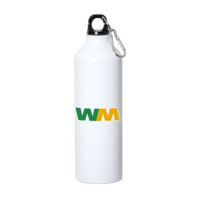Aluminum Water Bottle with Carabiner - 25 oz. - Ships from Canada