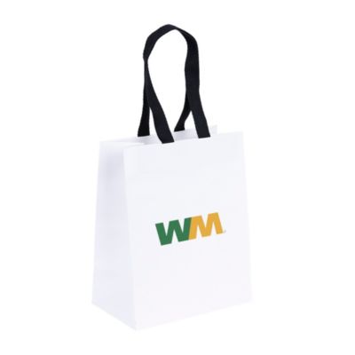 Ash Cotton Twill-Handle Eurotote Paper Bag - 7.75 in. x 4.75 in. x 9.75 in.