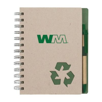 Eco-Inspired Spiral Notebook and Pen Set - 6 in. x 7 in.