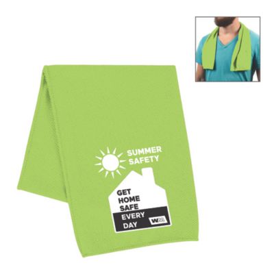RPET Cooling Sport Towel - Summer Safety