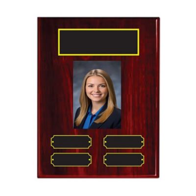 Custom Quarterly Wooden Photo Plaque - 9 in. x 12 in.