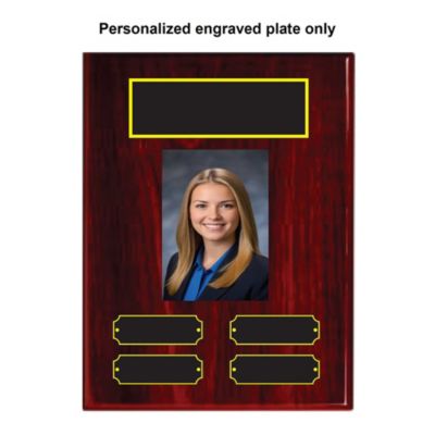 Custom Quarterly Plaque Personalized Name Plate - 3 in x 1 in.