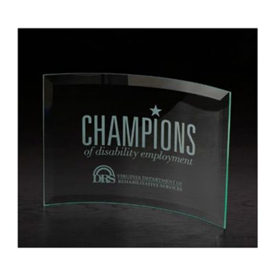 Benchmark Chronicle Large Glass Jade Award